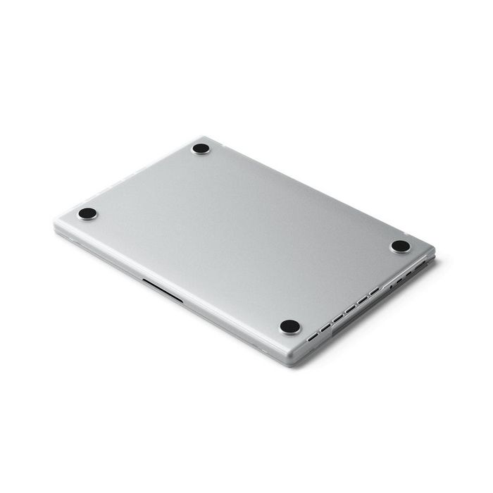 Satechi Coque Eco-Hardshell transparente anti-rayures et anti-traces pour MacBook Pro 16" M2 Pro/Max 2023 et M1 Pro/Max 2021 avec aérations et pieds anti-dérapants