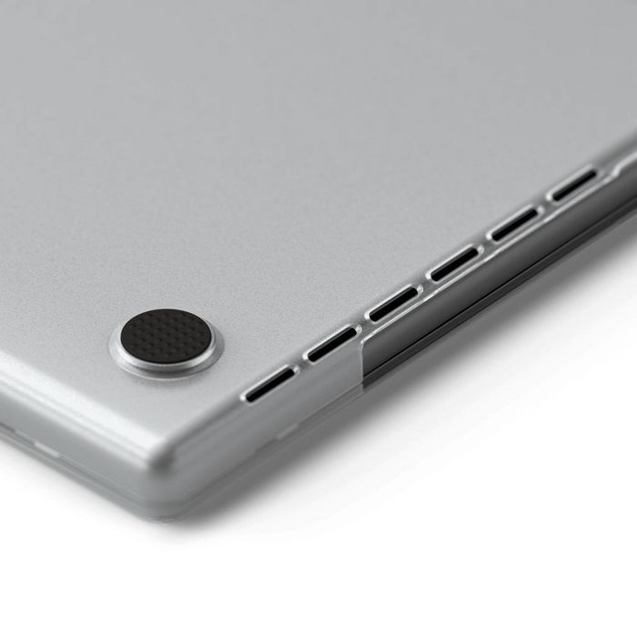 Satechi Coque Eco-Hardshell transparente anti-rayures et anti-traces pour MacBook Pro 16" M2 Pro/Max 2023 et M1 Pro/Max 2021 avec aérations et pieds anti-dérapants