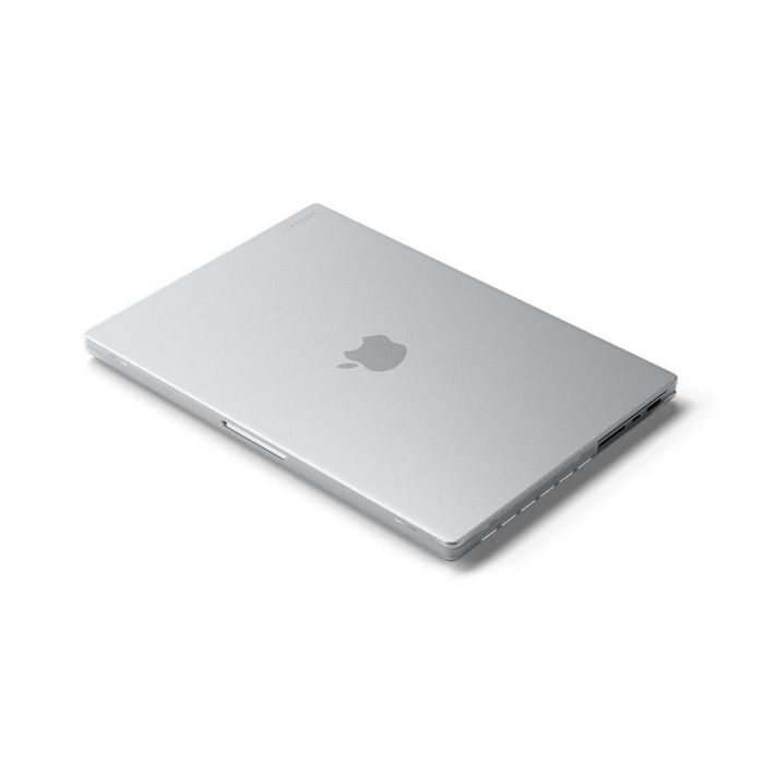Satechi Coque Eco-Hardshell transparente anti-rayures et anti-traces pour MacBook Pro 16" M2 Pro/Max 2023 et M1 Pro/Max 2021 avec aérations et pieds anti-dérapants