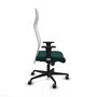 Piqueras Y Crespo Fauteuil Albacete, Assise Vert Bouteille et Dossier Blanc