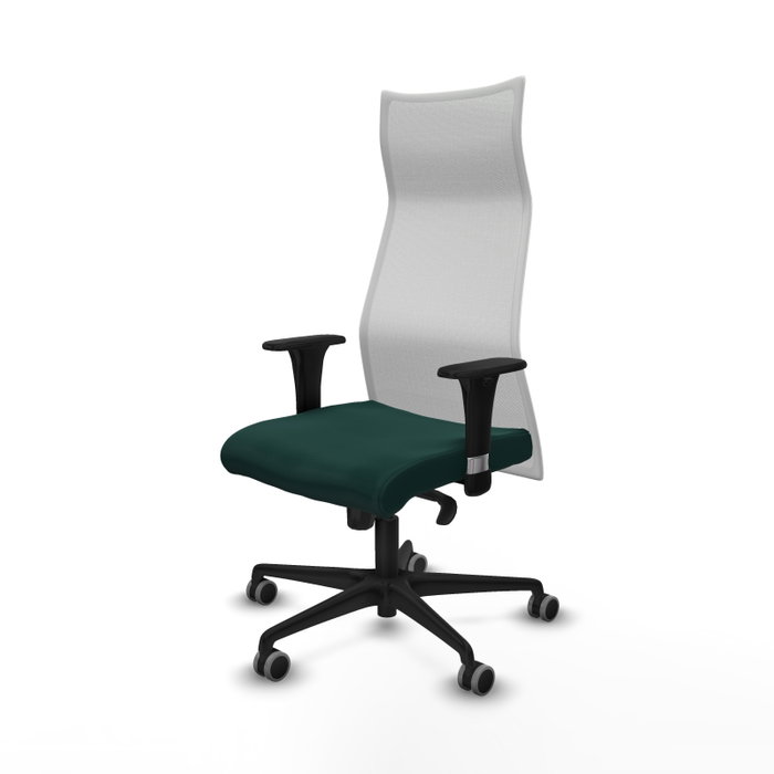 Piqueras Y Crespo Fauteuil Albacete, Assise Vert Bouteille et Dossier Blanc