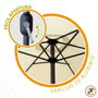 Parapluie Aktive Crème Ø 250 cm 250 x 235 x 250 cm