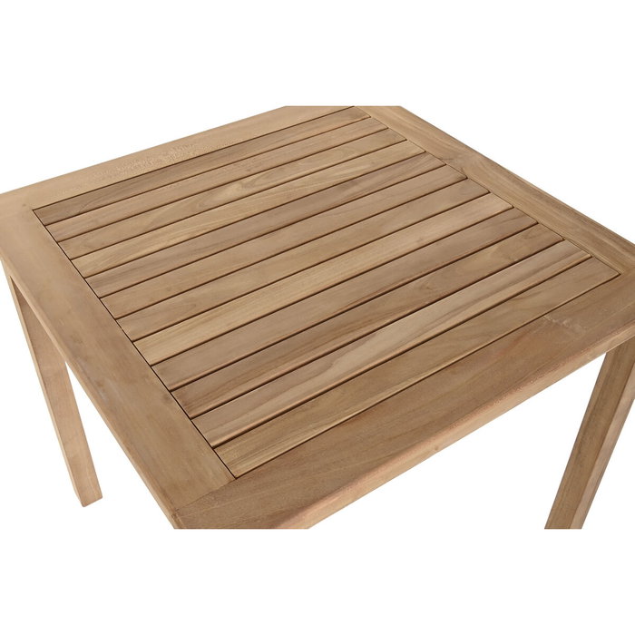 Table de Salle à Manger Home ESPRIT Marron Teck 80 x 80 x 77 cm