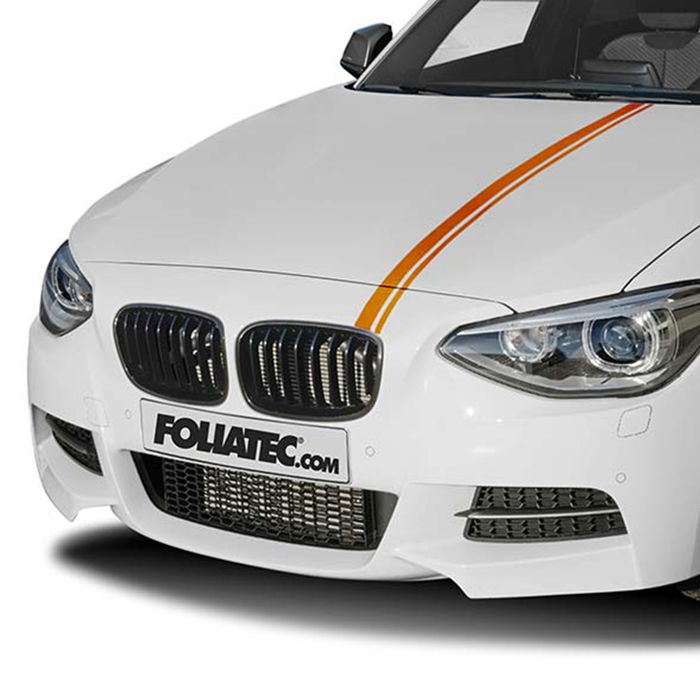 Foliatec Autocollant Voiture Design Lignes Orange FO33933 5,8 x 360 cm
