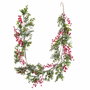 BigBuy Home Guirlande de Noël Rouge Vert Plastique 150 x 8 x 8 cm