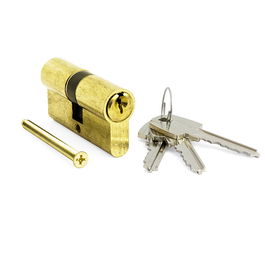 Tesa Cylindre de serrure TE-5 Leva Larga 5030 35-45 Finition Latonée