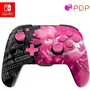 PDP Manette filaire pour Nintendo Switch - Super Mario Rematch - Design Glow Grand Prix Peach - Câble USB 3 m, prise audio 3,5 mm, boutons arrière programmables