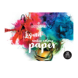 Ecoline Bloc de papier pour aquarelle A3, 290 g/m², 12 feuilles