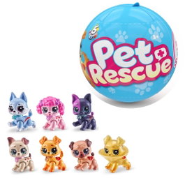 Bandai 5 Surprise Pet Rescue Capsule Surprise - Chiot à Collectionner avec Accessoires de Soin