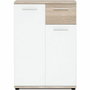 Jacky Petit Buffet Blanc mat et décor chêne Sonoma L 60 cm