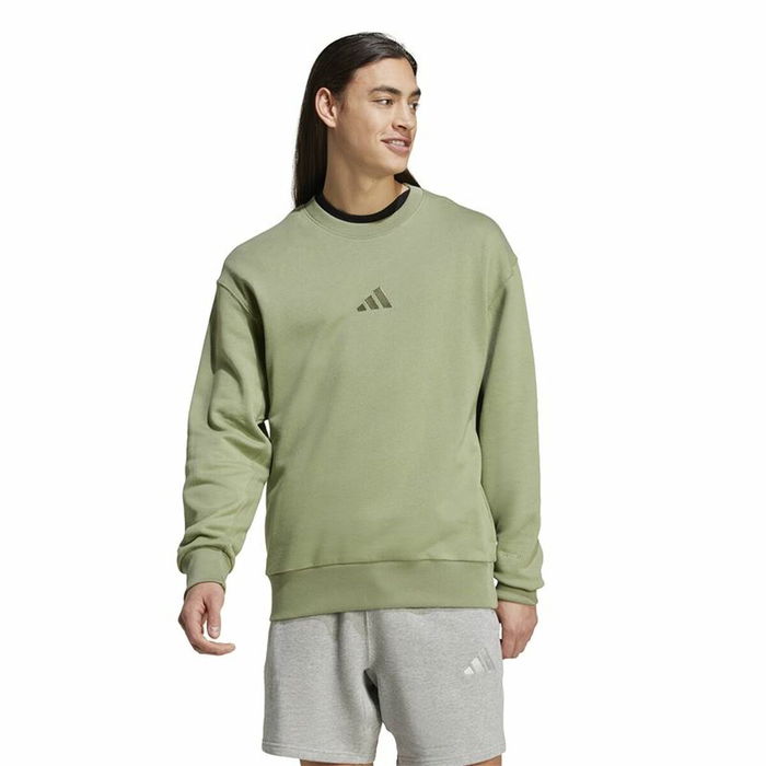 Sweat sans capuche Adidas All Szn French Terry Crew Vert L