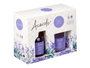 Acorde Set Mikado 100 ml et Vela 30h Lavande 19x15x7 cm (Set de 6)