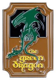 Le Seigneur des Anneaux aimant The Green Dragon (Enamel) 7 cm