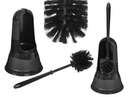 Berilo Escobillero Plastique Rond Noir 16 x 36 x 16 cm (Set de 6)