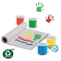 Ses Creative Kit de Peinture au Doigt Écologique pour Bébé à Partir de 12 Mois - 100% Recyclé avec Tablier et Papier - Marque SES CREATIVE