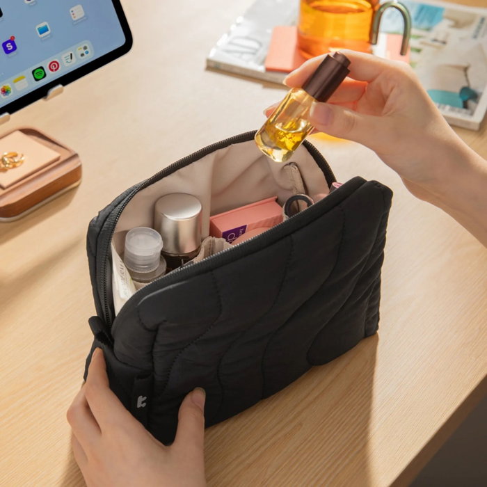 tomtoc Terra-A27 Puffy Accessory Pouch 2L Lavascape Anthracite