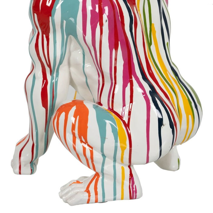 BigBuy Home Figurine Décorative Gorille Multicouleur