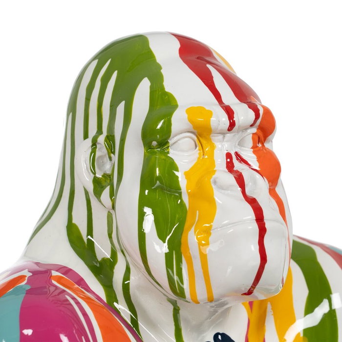 BigBuy Home Figurine Décorative Gorille Multicouleur