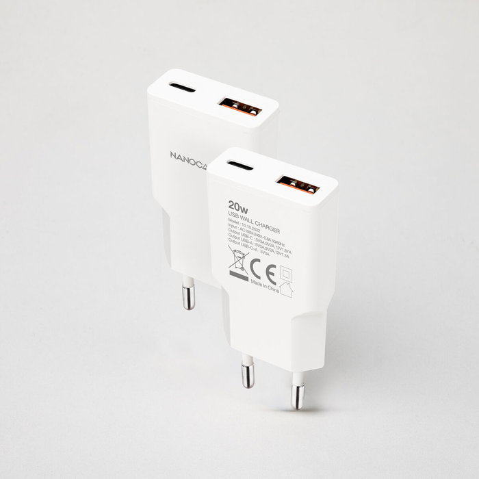 Chargeur mural NANOCABLE 10.10.2022 Blanc 20 W