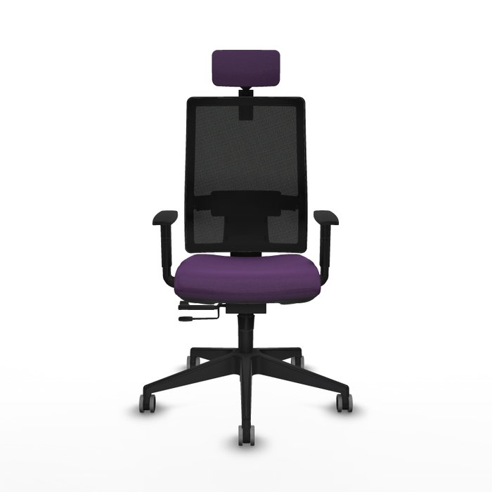 Piqueras y Crespo Chaise de Bureau Horna Traslack Violette avec Appui-tête Piqueras y Crespo Chaise de Bureau Horna Traslack Violette avec Appui-tête