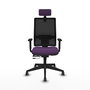 Piqueras y Crespo Chaise de Bureau Horna Traslack Violette avec Appui-tête