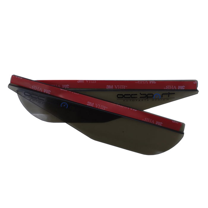 Occ Sport OCCDEC020 Protecteur De Pluie Pour Miroir Rétroviseur Latéral Fumé Pack De 2 PVC Universel