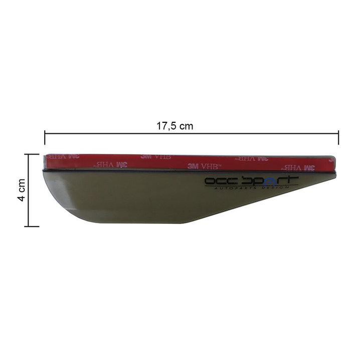 OCC Motorsport Protecteur de pluie pour rétroviseur latéral Fumé (Lot de 2)