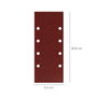 WOLFPACK LINEA PROFESIONAL Lot de 10 feuilles de ponçage avec trous 93x228 mm, grain 180