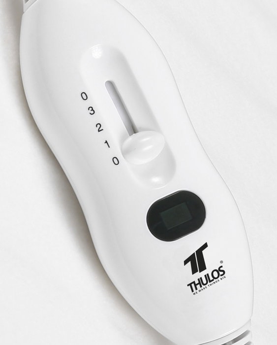 Thulos Chauffe-lit THEB300 150x80 cm Lavable 60 W 3 Températures Blanc