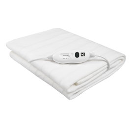 Thulos Chauffe-lit THEB300 150x80 cm Lavable 60 W 3 Températures Blanc