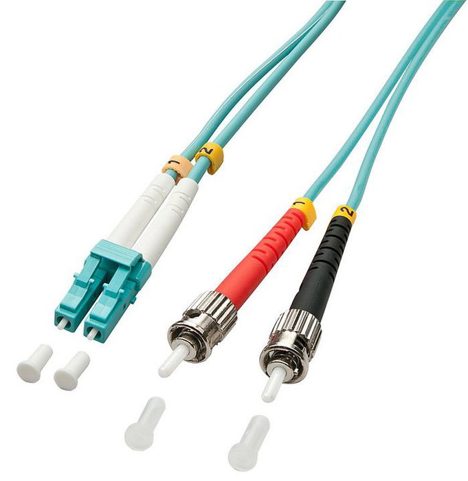 Lindy Câble de fibre optique Duplex LC / ST OM3 1m Lindy Câble de fibre optique Duplex LC / ST OM3 1m