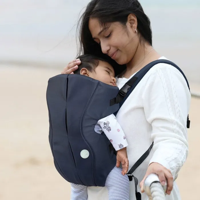 Dreambaby Porte-bébé 3-en-1 On-The-Move - Léger et Respirant - 3 Positions (Face Intérieur, Extérieur, Dos) - Pour Bébé de 3.5 à 12 kg - Couleur Marine