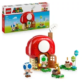 LEGO Super Mario 72041 Fête chez les Toads - Jeu de Construction 276 Pièces avec Maison des Toads et Figurines pour Enfants dès 7 Ans