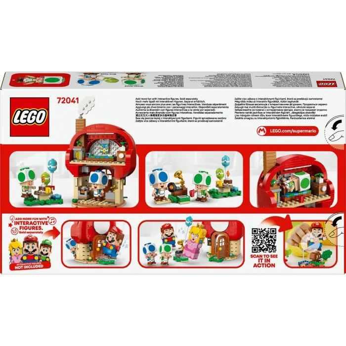 LEGO Super Mario 72041 Fête chez les Toads - Jeu de Construction 276 Pièces avec Maison des Toads et Figurines pour Enfants dès 7 Ans