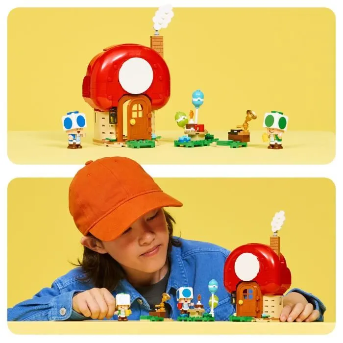 LEGO Super Mario 72041 Fête chez les Toads - Jeu de Construction 276 Pièces avec Maison des Toads et Figurines pour Enfants dès 7 Ans