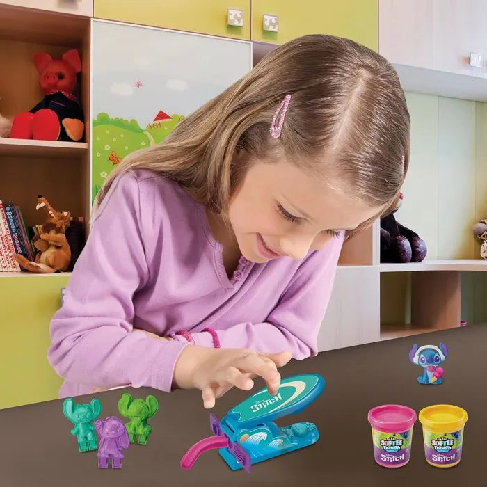 Crazart Lexibook - Kit de fabrication de figurines Stitch en pâte à modeler douce, malléable et non toxique avec 3 moules et outil planche de surf Crazart Lexibook - Kit de fabrication de figurines Stitch en pâte à modeler douce, malléable et non toxique avec 3 moules et outil planche de surf