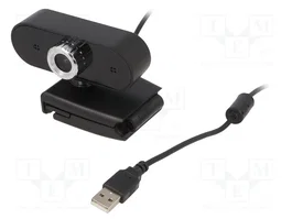 LOGILINK Caméra internet HD 720p noir USB