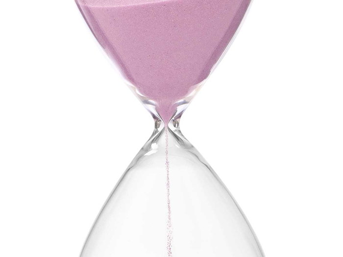 Giftdecor Sablier Verre 25 cm Pastel 45 Min - Assortiment Aléatoire (Set de 12)
