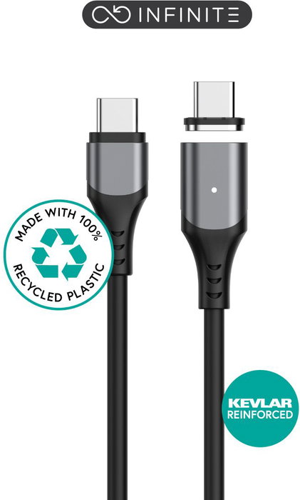 eSTUFF Câble magnétique USB-C INFINITE Super Soft 2 m PD100W 480 Mbps eSTUFF Câble magnétique USB-C INFINITE Super Soft 2 m PD100W 480 Mbps
