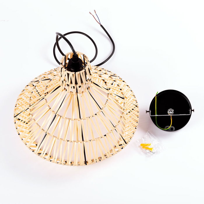 Alec Lampe À Suspension beige et noir