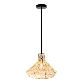 Lampe Suspendue Alec Beige Rotin SKD-P-2006 Style Naturel Ambiance Exotique