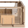 Day Lot de 2 boîtes de rangement pliables gris