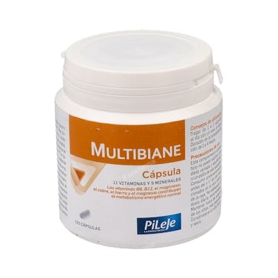 PILEJE Multibiane 120 gélules complément alimentaire vitamines minéraux adultes PILEJE Multibiane 120 gélules complément alimentaire vitamines minéraux adultes