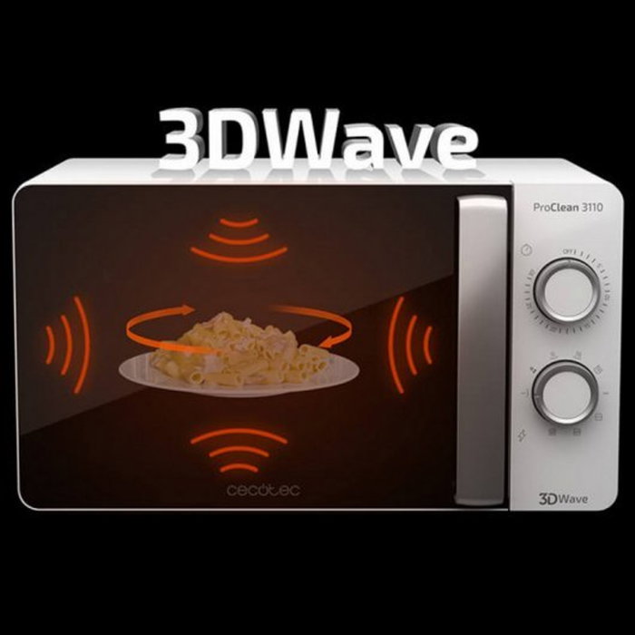Cecotec ProClean 3110 Micro-ondes 700 W Grill 20 L Blanc 01523