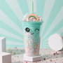 The Concept Factory Mug avec paille Rainbow 350 ml