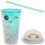 The Concept Factory Mug avec paille Rainbow 350 ml