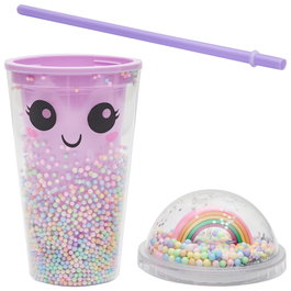 The Concept Factory Mug avec paille Rainbow 350 ml