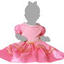 Déguisement de Princesse Rose pour Bébé Fille 6-12 Mois, Costume Magique Carnaval et Anniversaire en Polyester