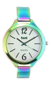 SAMI SAMI sra Montre métal bain rainbow red cadran argent pour femme