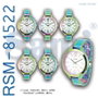 SAMI SAMI sra Montre métal bain rainbow red cadran argent pour femme